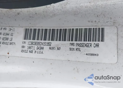 2012 Chrysler 200 Touring from USA, damaged, VIN 1C3BCBEB5CN151952